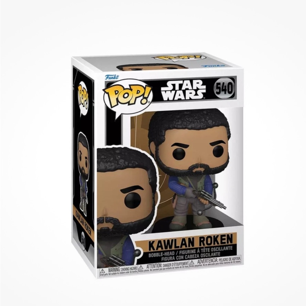 Funko Pop Star Wars Kawlan Roken Figure - Black, Brown, Blue